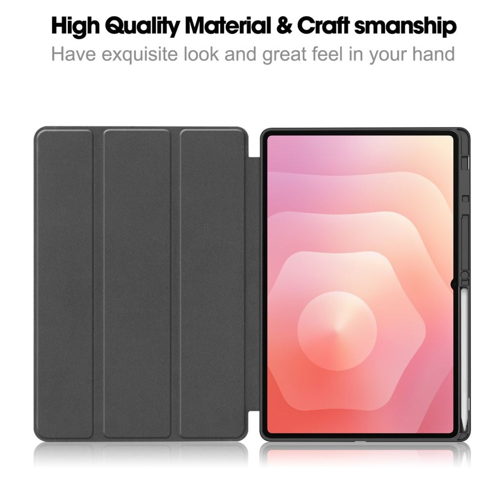 Samsung Galaxy Tab S11 Ultra/S12 Ultra Etui Tri-Fold Pennfack Sort