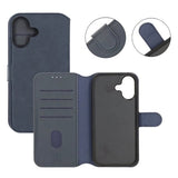 Rvelon iPhone 17 Etui 4 Kortlommer Aftagelig Skal Blå
