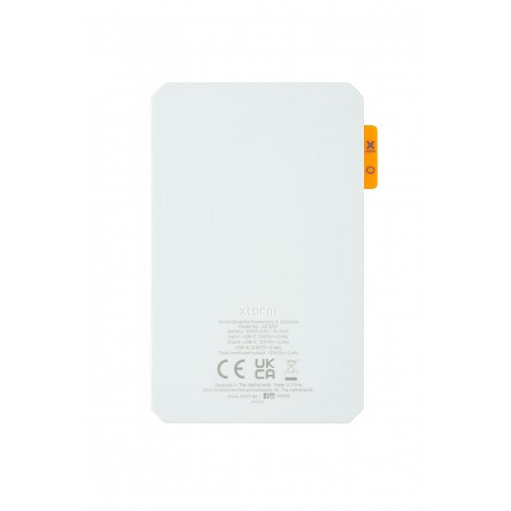 Xtorm Powerbank 5000mAh 15W USB-C & USB-A Hvid