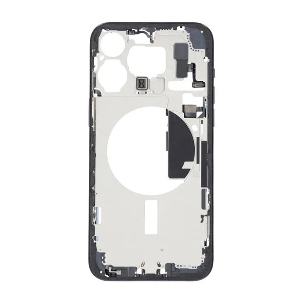 Mellemramme med smådele til iPhone 15 Pro Max - Blå Titanium OEM