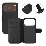 Rvelon iPhone 17 Pro Max Cover Ægte Læder Sort