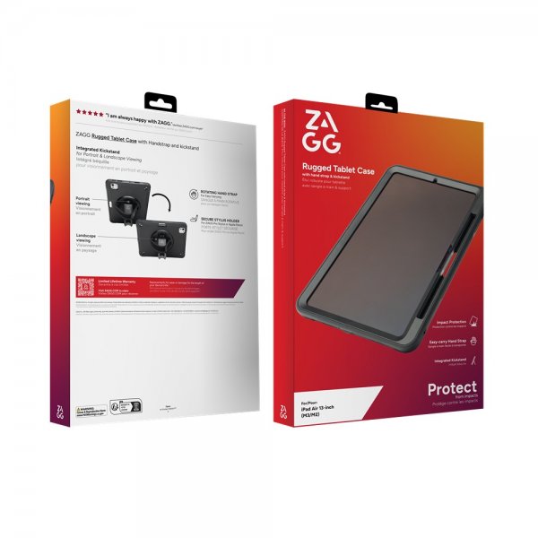 ZAGG iPad Air 13 (M2/M3/M4) Cover Rugged Tablet Case Sort