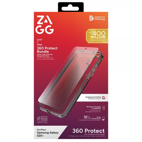 ZAGG Samsung Galaxy S25 Plus Cover med Skærmbeskyttelse Luxe & Glass