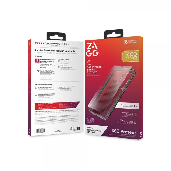 ZAGG Samsung Galaxy S25 Ultra Cover med Skærmbeskyttelse Luxe & Glass