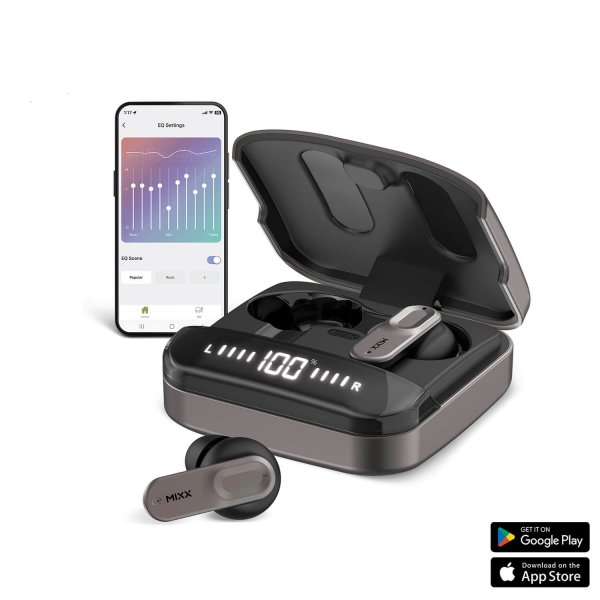Mixx Trådløse Hovedtelefoner StreamBuds Ultra Mini Black Gun Metal