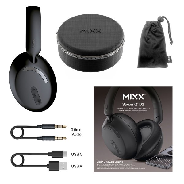 Mixx Trådløse Høretelefoner StreamQ D2 Sort