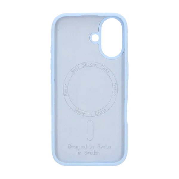 Rvelon iPhone 17 Cover Silikone MagSafe Lyseblå