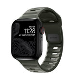 Nomad Apple Watch 44/45/46mm/Apple Watch Ultra Sportsrem Askegrøn