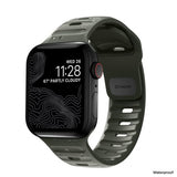 Nomad Apple Watch 44/45/46mm/Apple Watch Ultra Sportsrem Askegrøn