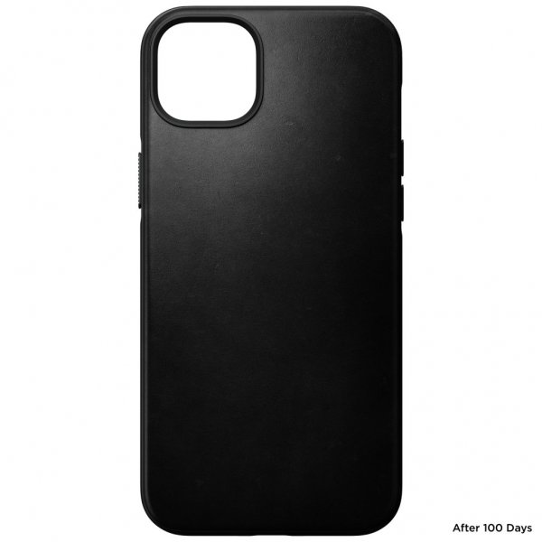 Nomad iPhone 14 Plus Cover Modern Leather Case Horween Sort