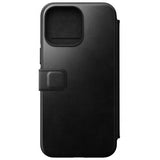 Nomad iPhone 14 Pro Max Cover Modern Læder Folio Horween Sort