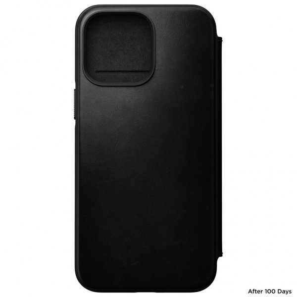 Nomad iPhone 14 Pro Max Cover Modern Læder Folio Horween Sort