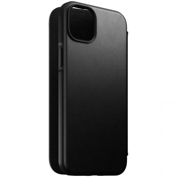 Nomad iPhone 14 Plus Cover Modern Leather Folio Sort
