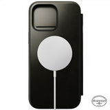 Nomad iPhone 16 Pro Max Cover Modern Leather Folio Horween Green Chrome