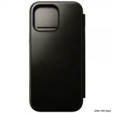 Nomad iPhone 16 Pro Max Cover Modern Leather Folio Horween Green Chrome