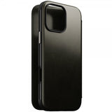 Nomad iPhone 16 Pro Max Cover Modern Leather Folio Horween Green Chrome
