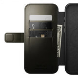 Nomad iPhone 16 Pro Max Cover Modern Leather Folio Horween Green Chrome