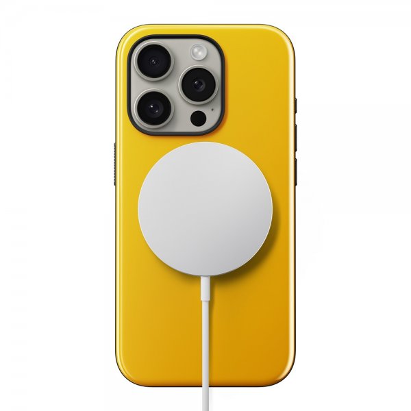 Nomad iPhone 15 Pro Cover Sport Case Racing Yellow