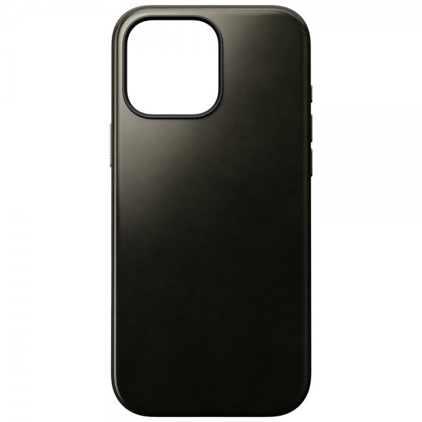 Nomad iPhone 16 Pro Max Cover Modern Leather Case Horween Green Chrome