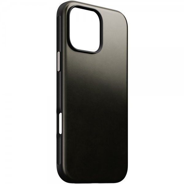 Nomad iPhone 16 Pro Max Cover Modern Leather Case Horween Green Chrome
