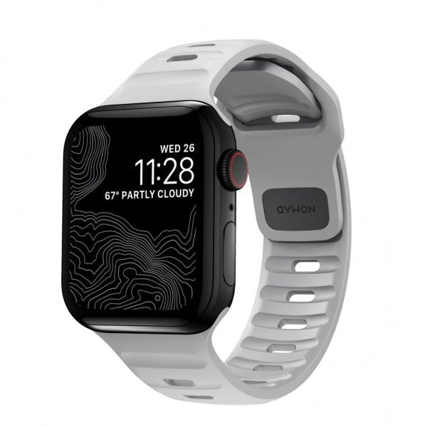 Nomad Apple Watch 44/45/46mm/Apple Watch Ultra Rem Sport Band Lunar Gray
