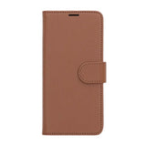 Samsung Galaxy S25 FE Etui med Kortlomme og Standfunktion Brun