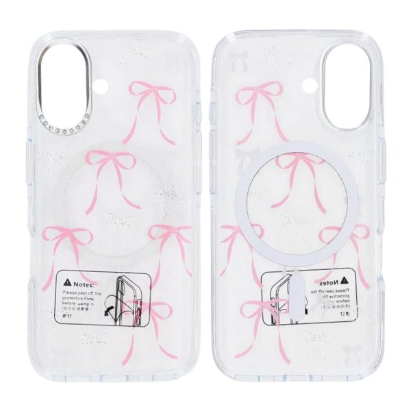 iPhone 17 Cover Mønster MagSafe Sløjfe