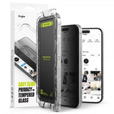 Ringke iPhone 16 Pro Skærmbeskyttelse Easy Slide Privacy 2-pak