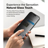 Ringke iPhone 16 Pro Skærmbeskyttelse Easy Slide Privacy 2-pak