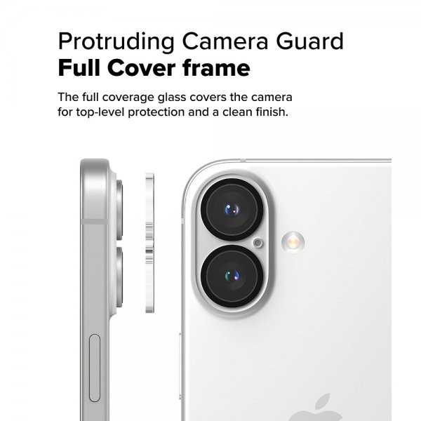 Ringke iPhone 16/iPhone 16 Plus Kamera Beskyttelse Camera Protector Glass 2-pak