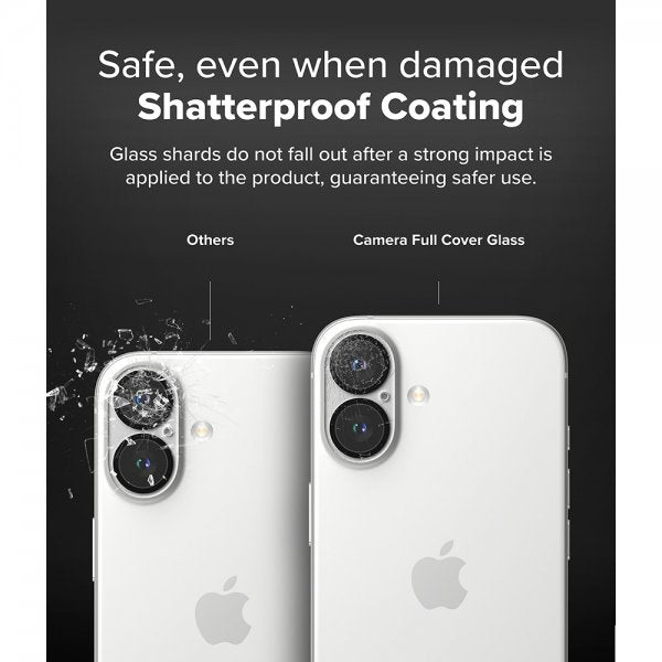 Ringke iPhone 16/iPhone 16 Plus Kamera Beskyttelse Camera Protector Glass 2-pak