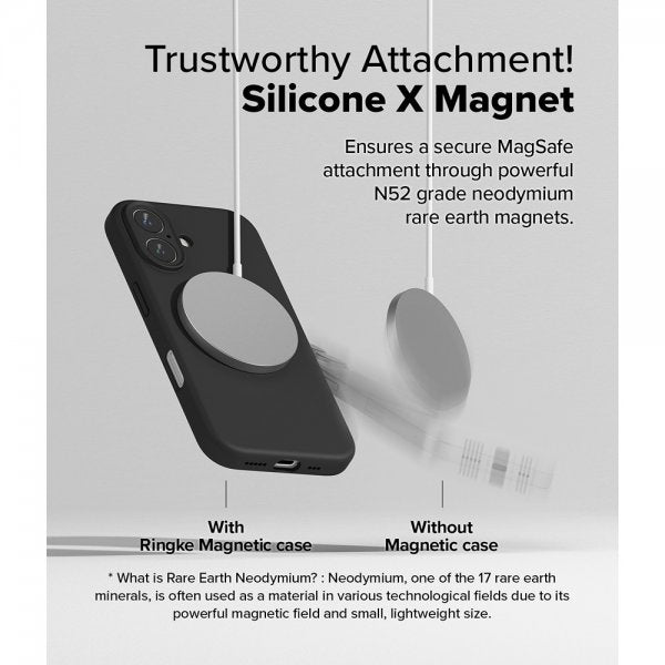 Ringke iPhone 16 Cover Silicone Magnetic Sort