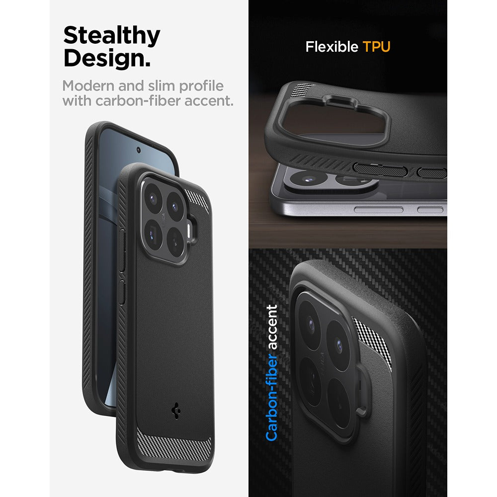 Spigen Xiaomi 17T Cover Rugged Armor Matte Black