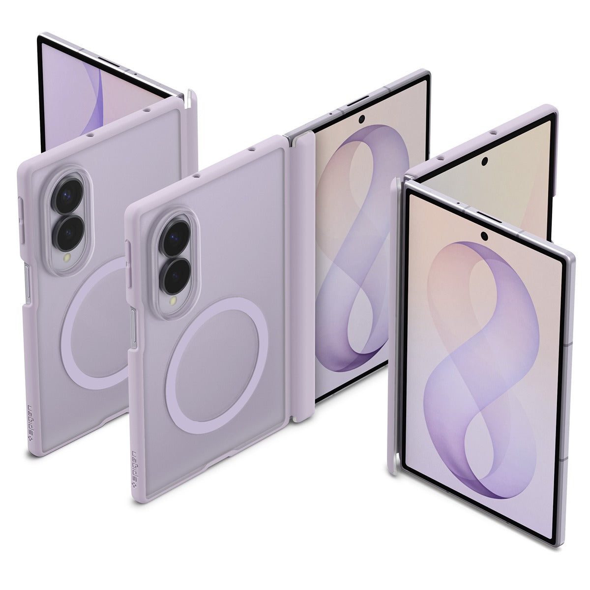 Spigen Samsung Galaxy Z Fold 8 Cover Air Skin Zero MagFit Frost Lavender