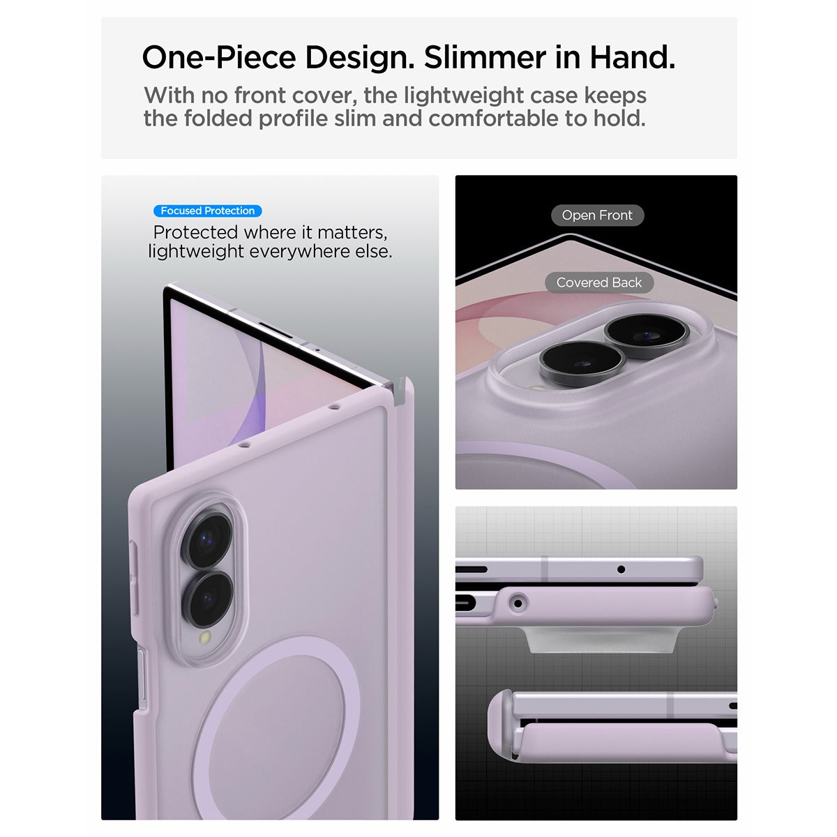 Spigen Samsung Galaxy Z Fold 8 Cover Air Skin Zero MagFit Frost Lavender
