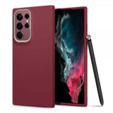 Cyrill Samsung Galaxy S22 Ultra Cover Color Brick Sangria