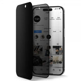 Ringke iPhone 15 Pro Max Skærmbeskytter Privacy Hærdet Glas Installationsramme