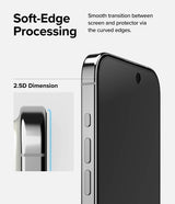 Ringke iPhone 15 Pro Max Skærmbeskytter Privacy Hærdet Glas Installationsramme