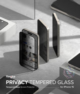 Ringke iPhone 15 Skærmbeskytter Privacy Tempered Glass Installation Jig