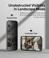 Ringke iPhone 15 Skærmbeskytter Privacy Tempered Glass Installation Jig
