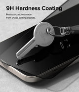 Ringke iPhone 15 Skærmbeskytter Privacy Tempered Glass Installation Jig