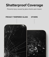 Ringke iPhone 15 Skærmbeskytter Privacy Tempered Glass Installation Jig