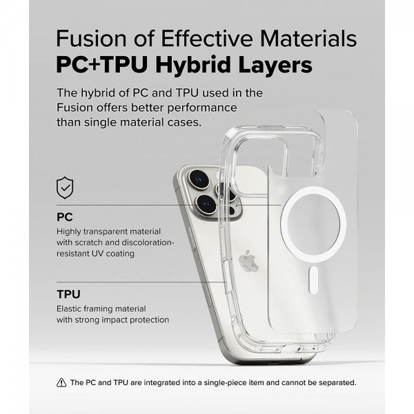 Ringke iPhone 16 Pro Max Cover Fusion Magnetic Matte Transparent
