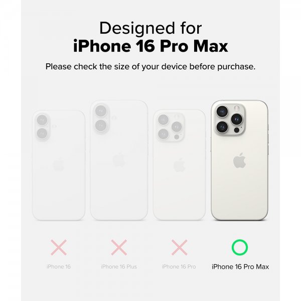 Ringke iPhone 16 Pro Max Cover Fusion Magnetic Matte Transparent