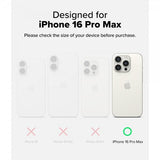 Ringke iPhone 16 Pro Max Cover Fusion Magnetic Matte Transparent
