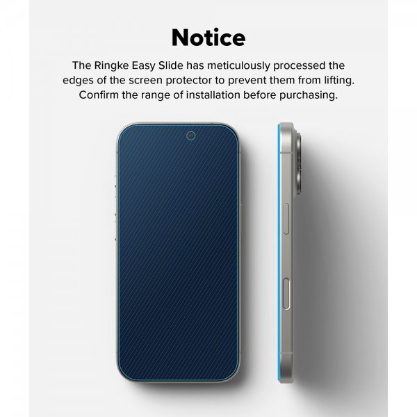 Ringke iPhone 16 Pro Max Skærmbeskyttelse Easy Slide Privacy 2-pak