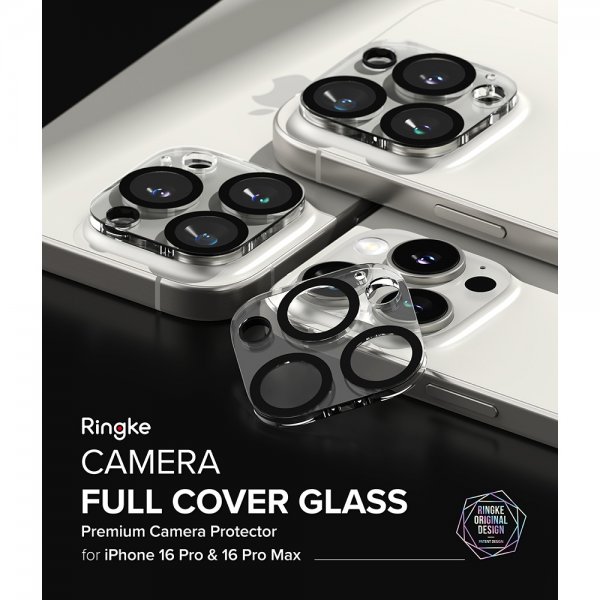 Ringke iPhone 16 Pro/16 Pro Max Kamera Beskyttelsesglas 2-pak
