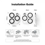 Ringke iPhone 16 Pro/16 Pro Max Kamera Beskyttelsesglas 2-pak