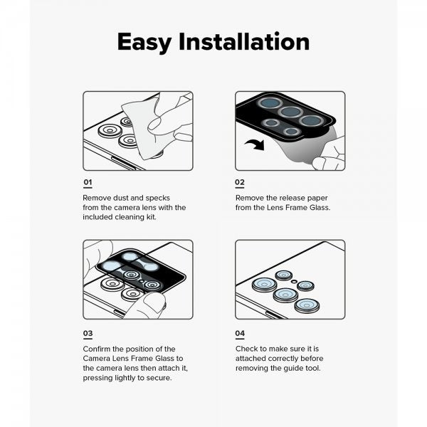 Ringke iPhone 16 Pro/iPhone 16 Pro Max Kamerabeskyttelse Kameralinse Ramme 2-pak