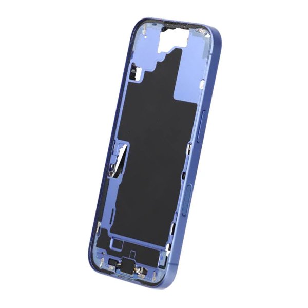 Mellemramme med smådele til iPhone 16 - Blå OEM